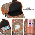 thumbnail image 2 of Psychedelic Floral Mandala Sling Backpack, Abstract Trippy Shoulder Travel Bag with Nature Inspired Design for Meditation and Relaxation, 2 of 6