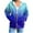 Blue, variant on ZQGJB Women's Full Zip Up Hoodie Tops Fall Jacket Casual Tie Dye Gradient Print Long Sleeve Oversized Drawstring Hooded Sweatshirts with Pockets Green L