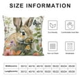 thumbnail image 5 of Awypu  Easter Bunny Throw Pillow Covers Rabbit Floral Spring Decorative Pillows for Couch Sofa Garden Patio Spring Decor, 5 of 5