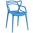 thumbnail image 1 of Hawthorne Collections Fauteuil à Manger en Bleu, 1 of 4