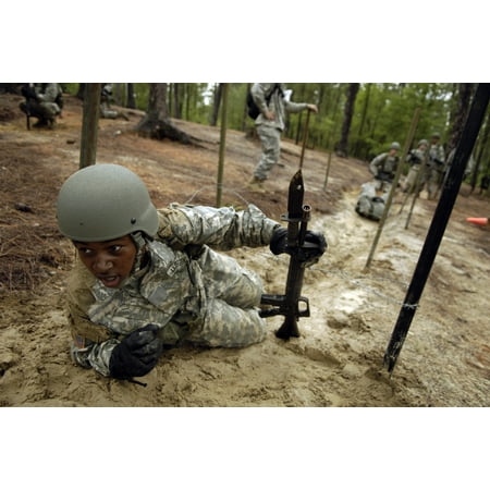 A US Army recruit negotiating the confidence course during basic combat training at Fort Jackson South Carolina Canvas Art - Stocktrek Images (34 x (Best American Accent Training Course)