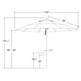 thumbnail image 2 of California Umbrella Venture Market Pacifica Patio Umbrella, Multiple Colors, 2 of 4