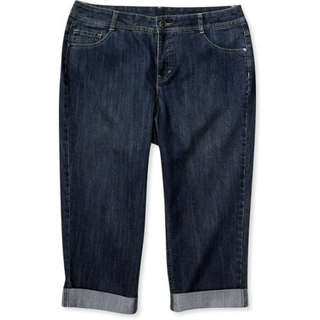Just My Size - Just My Size - Women's Plus Cuffed Loose Capri Jeans - Walmart.com