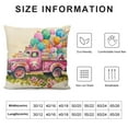 thumbnail image 5 of JEUXUS  Easter Decorations Gnomes Truck Eggs Easter Pillow Covers Buffalo Plaid Bow Throw Pillow Case Farmhouse Spring Cushion Cover for Home Sofa Couch, 5 of 5