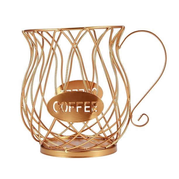 Cesta De Almacenamiento Universal Para Cápsulas De Café, Cesta Para Tazas De Café, Organizador De Cápsulas De Café Vintage, Negro Para El Hogar, Cafetería, Hotel Cateissary HA026726-01