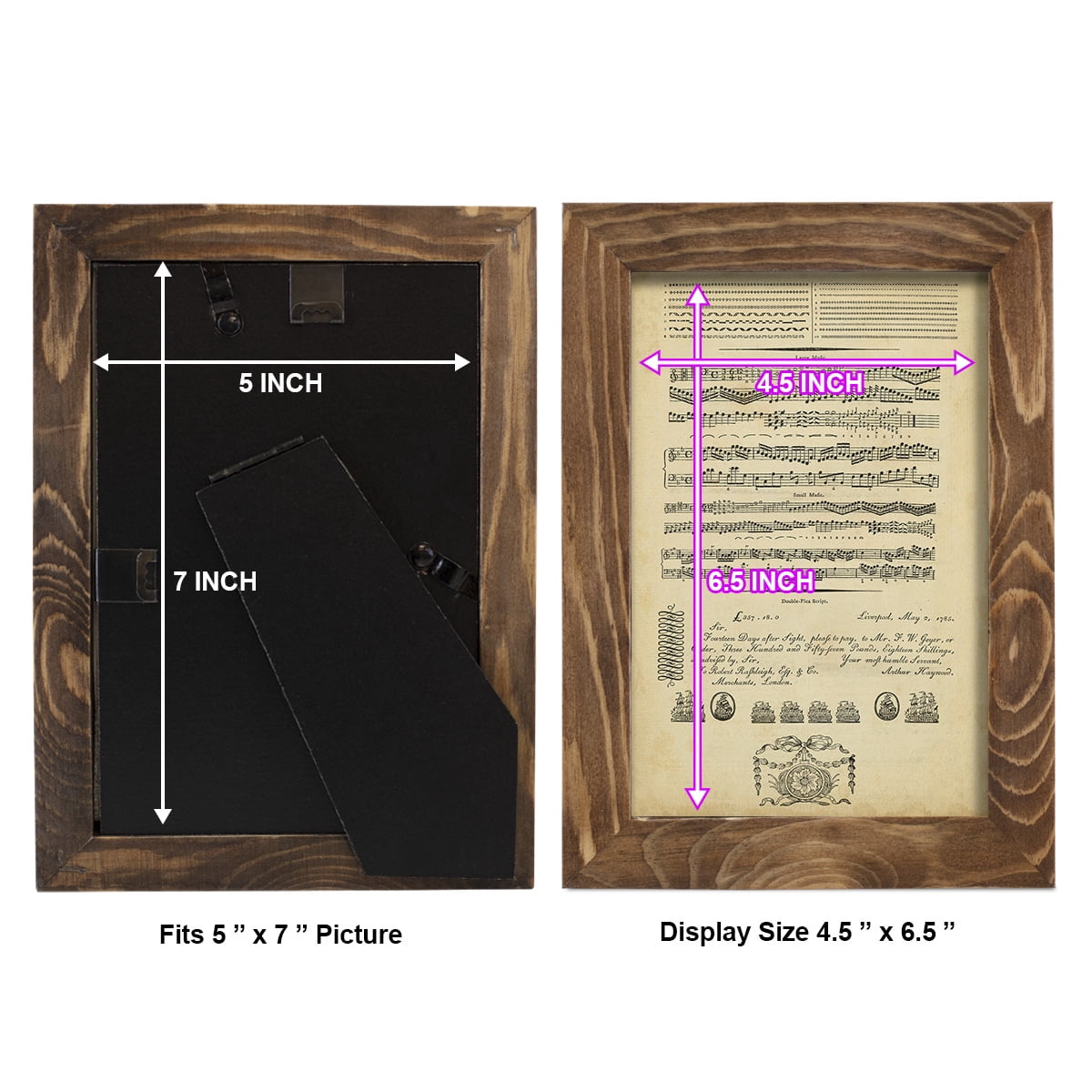 Deckled Encyclopediae V (AS) -Framed Print w/glass-Walnut