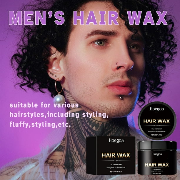 Cera en gel para peinar el cabello para hombres | Crema de fijación potente para estilos duraderos | Hidratante | Lavado fácil | Portátil | Versátil para looks naturales y modernos | 71,3 g |