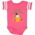thumbnail image 3 of Inktastic My 1st Thanksgiving Cute Owl in Pumpkin Boys or Girls Baby Bodysuit, 3 of 5