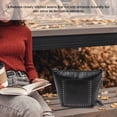 thumbnail image 4 of Rivet Shoulder Bag, Accessory Rivet Shoulder Messenger Bag Tight Stitching Exquisite Craftsmanship  for Dating for Female Black PU Leather, 4 of 7