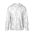 thumbnail image 2 of Lsque Poodle Dog UPF 50+ Lightweight Sun Protection Men's Women's Long Sleeve Shirt, Hoodie Performance -Small, 2 of 9