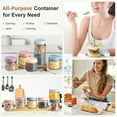 thumbnail image 4 of stusgo 6 Pack 12 Oz Glass Overnight Oats Containers with Lids, Glass Overnight Oats Jars, 4 of 7