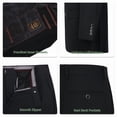 thumbnail image 4 of P&L Men's Suits Classic Fit 2 Piece Business Blazer & Pleated Pants, 4 of 5