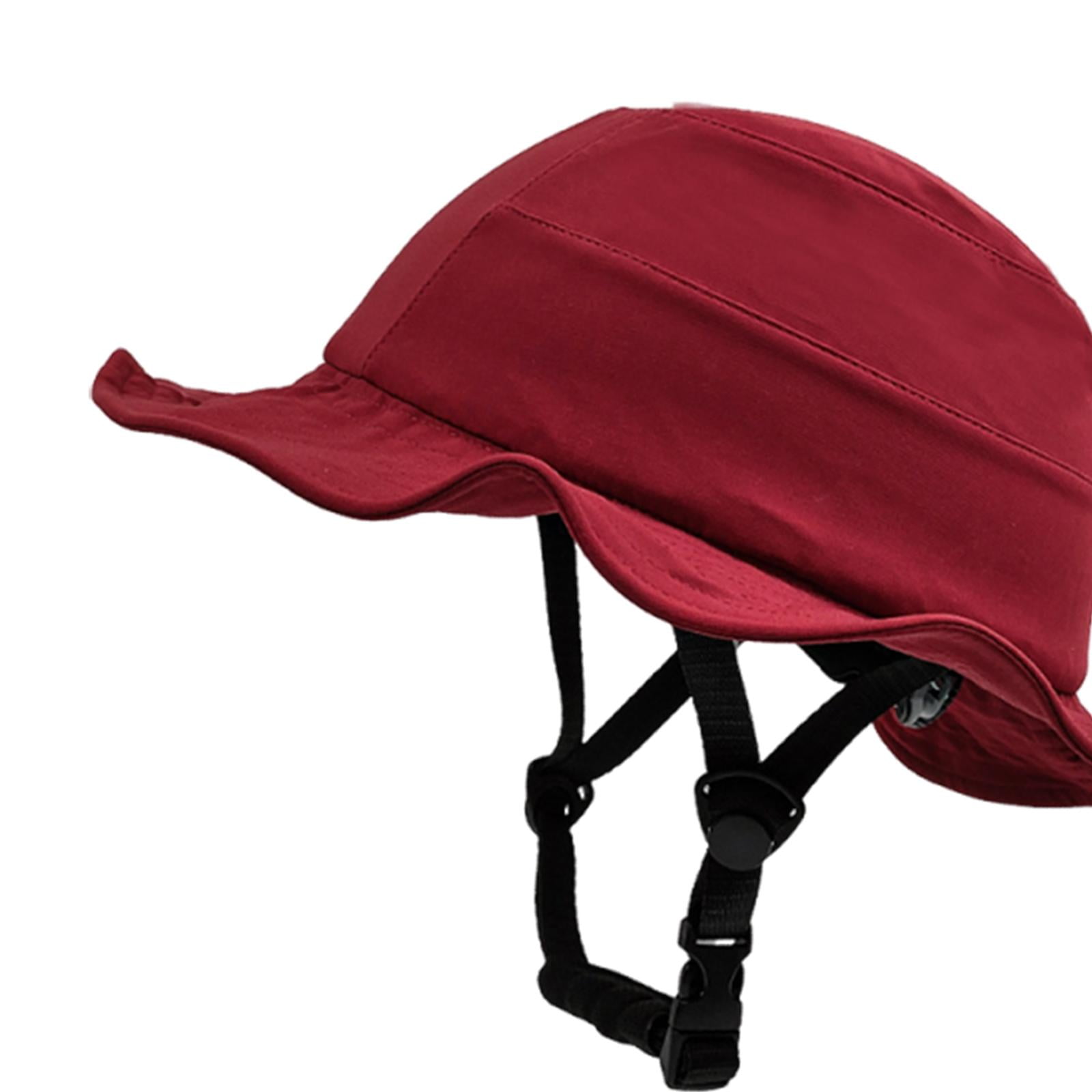DimyFew Bicycle helmet cap, bucket hat, impact-resistant, comfortable, shaped for unisex Red L
