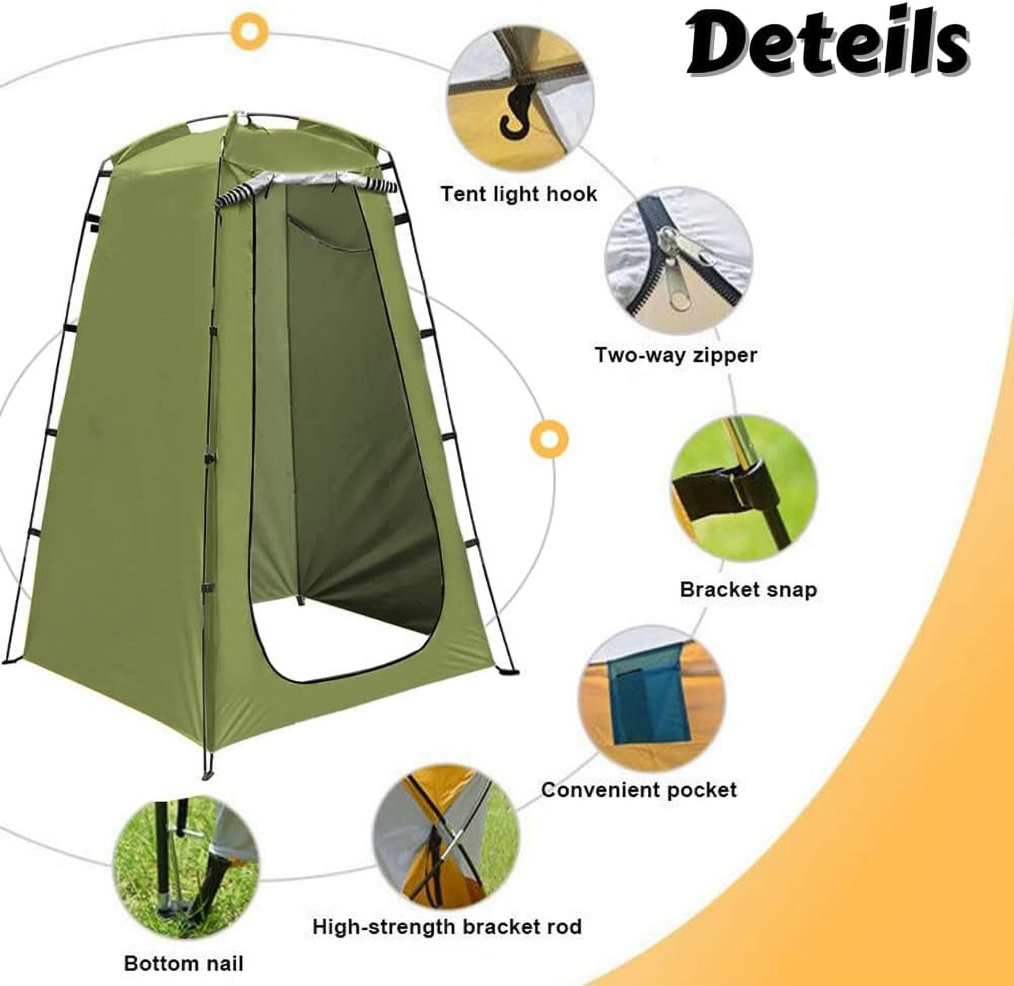 Runbaixing Pop-up Privacy Tent with Storage bag