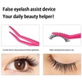 thumbnail image 6 of Professional Stainless Steel Eyelash Tweezers for Lash Extensions, Precision Eyebrow Grooming Tool, Curved Tip for Easy Application - Pink, 6 of 8
