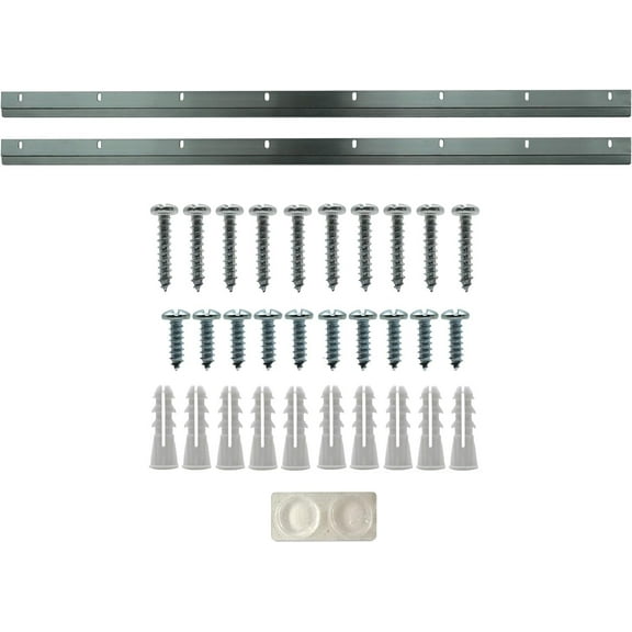 Picture Hang Solutions 30 in Light French Cleats for Metal and Wood 250-lb Capacity 1 Pair per Pack