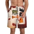 thumbnail image 2 of Jean Michel Basquiat Mens Swim Trunks Quick Dry Board Shorts with Mesh Lining, Breathable Fit Beach Shorts Swimwear Bathing Suits, 2 of 5