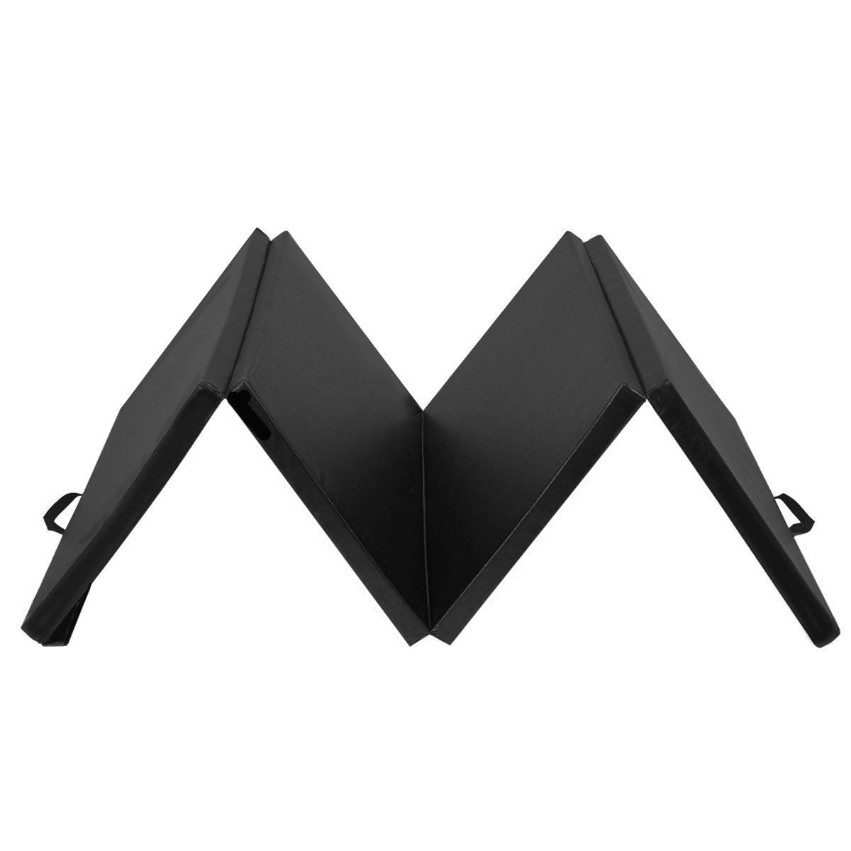 Gymax Black 4'x10'x2'' Folding Panel Gym Fitness Exercise Gymnastics Mat