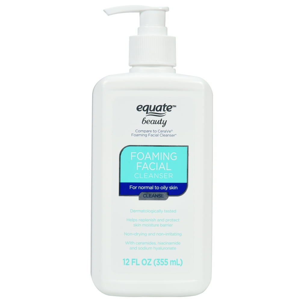 Equate Beauty Foaming Facial Cleanser, 12 fl oz