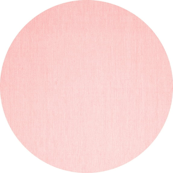 Ahgly Company Indoor Round Abstract Red Contemporary Area Rugs, 7' Round