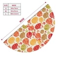 thumbnail image 2 of KLL 36" Christmas Tree Skirt Cute Colorful Pumpkins Xmas Tree Skirts Mat for New Year Xmas Holiday Party Indoor Outdoor Home Decoration, 2 of 5