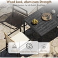 thumbnail image 5 of LAZZO 7-Piece Outdoor Dining Set, Patio Wicker Furniture with Aluminum Table and Cushions, Beige, 5 of 9