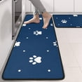 thumbnail image 2 of Kitchen Rugs Sets Of 2,Paw Print Anti Fatigue Kitchen Mat Rugs Non Slip Washable,Decorative Kitchen Floor Mats for Kitchen,Sink,Laundry,17"x47"+17"x47", 2 of 5