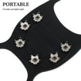 thumbnail image 3 of FUTUREORYY 1 Pair Anti Skid Gripper Spikes Crampons Ice Grips Cleat Spikes for Climbing Aid Compact Design Winter Trails, 3 of 8