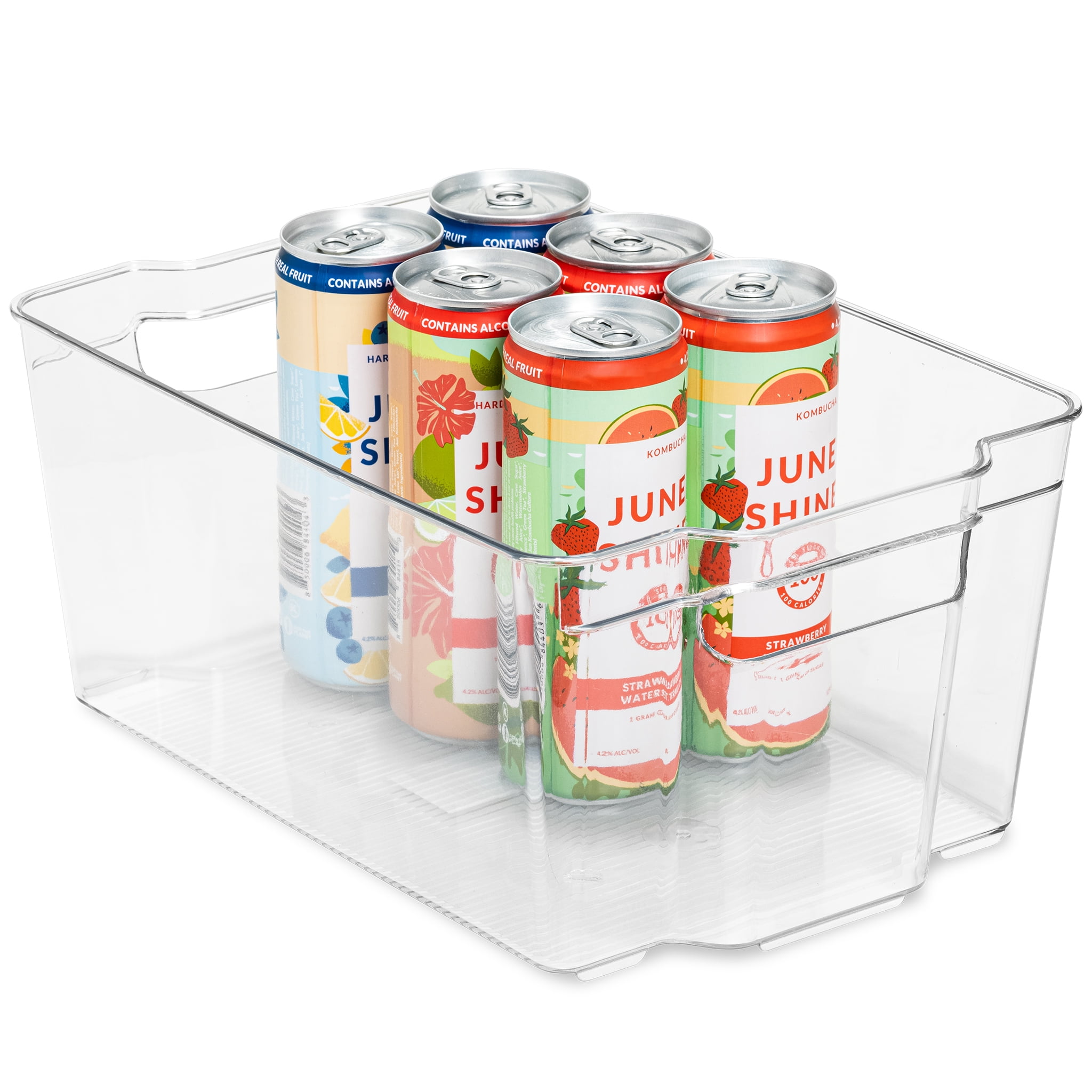 Tall Stackable Refrigerator Bin with Handle - 8 x 15 Inch