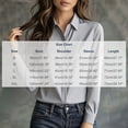 thumbnail image 3 of biudgviw Womens Dress Shirts Formal Fit Long Sleeve Tunic Tops Casual Button Down Collared Satin Blouse for Work Office, 3 of 7