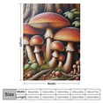 thumbnail image 4 of Orinice Mushrooms Warm Lightweight Blanket Soft Fleece Blankets Throw Blanket for All Seasons Living Rooms Sofa Decor Cow Gifts Blanket Long-lasting Comfort 60x80in, 4 of 6