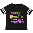 thumbnail image 3 of Inktastic This Chick is Eggspecting to Be a Big Sister with Egg and Flowers Girls Toddler T-Shirt, 3 of 5