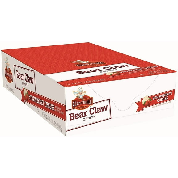 Cloverhill Cloverhill Bakery Bear Claw Strawberry Cheese Danish, 6 Count