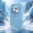 thumbnail image 7 of Handheld Portable Fan, Rechargeable Mini Fan with 5 Wind Speeds, Small Personal Fan Travel USB Powered, Pocket Fan for Home Office Outdoor Cooling Use, 7 of 7