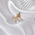 thumbnail image 3 of Jewelry On Clearance Little Bee Finger Female Open Design Pearl Ladies Gold, 3 of 6