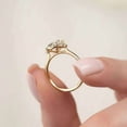 thumbnail image 5 of vylahjewellery Oval Cut Moissanite Three Stone Engagement Ring for Women Unique Wedding Handmade Jewelery Ring 14K Vermeil Yellow Gold Diamond Promise Anniversary Bridal Ring, 5 of 8