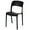 Single Black, variant on Modern Plastic Outdoor Dining Chair with Open Curved Back
