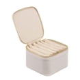 thumbnail image 3 of Joyero de viaje jinwen para mujer beige 12,5 cm x 9 cm, 3 of 8