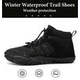 thumbnail image 2 of Cyiecw Barefoot Shoe Men Women Minimalist Trail Running Barefoot Sneakers Waterproof Hi-top Hiking Boots Wide Toe Box Cross Training Shoes Zero Drop Sole, 2 of 7