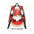 thumbnail image 2 of Lsque Watermelon Gnome Pattern Canvas Daypack, Durable Backpack, High-quality Versatile Backpack,Vintage Compact Backpack-Small, 2 of 6