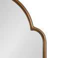 thumbnail image 4 of Kate and Laurel Arthell Scalloped Mirror, 24 x 36, Antique Gold, Vintage Farmhouse Arched Scallop Wall Mirror with Sleek Frame and Substantial Reflective Surface, 4 of 8