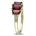 thumbnail image 6 of Everly Women's Garnet 10k Yellow Gold Ring, 6 of 7