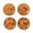 Orange, variant on Nieyigj 4Pcs 17mm Aluminium Alloy Dust Proof Hub Nut Wheel Accessory for 1/8 RC Car Model Red