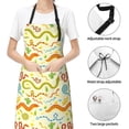 thumbnail image 5 of Rateoe Cartoon Snake8 Aprons with Pocket,Men Womens Aprons Waterproof Adjustable Cooking Aprons for Kitchen Gardening and Salon, 5 of 7
