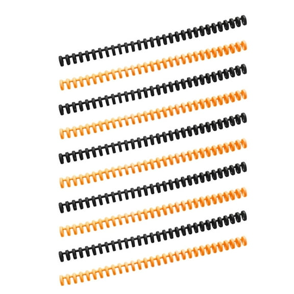 Spiral Binding Coils Plastic Binder Rings for Book 10Pcs Assorted Color