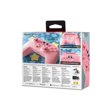 PowerA - Gamepad - wireless - kirby mouthful - for Nintendo Switch, Nintendo Switch Lite, Nintendo Switch OLED