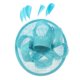 thumbnail image 3 of Diadema de Pelo Horquilla Sombrero de s FloresFascinator Accesorios de Cabello para Mujer Chica Azul Macarena Accesorio para el cabello de las mujeres, 3 of 8