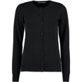 thumbnail image 2 of Kustom Kit - Cárdigan / chaqueta de punto con cuello redondo para mujer (Negro), 2 of 2