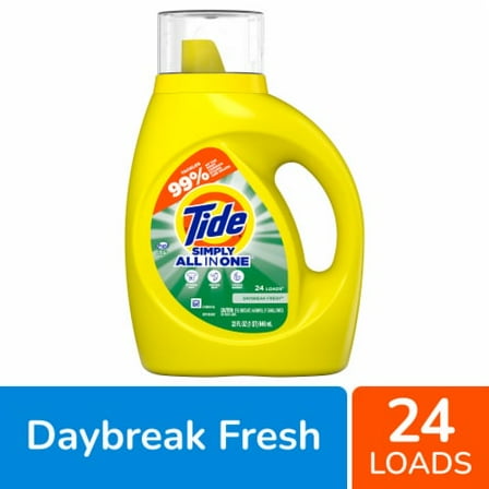 2X - Tide Simply Clean & Fresh Daybreak Fresh Liquid Laundry Detergent