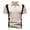 Khaki, variant on Colorblock Mens Big and Tall Polo Shirts Casual Short Sleeve Golf Shirt Pullover Loose Fit Jacquard Collared Quarter Zip Tops